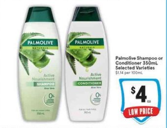 IGA Palmolive Shampoo or Conditioner 350ml offer