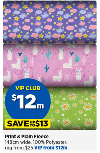 Spotlight Print & Plain Fleece offer