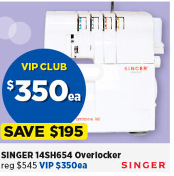 Spotlight SINGER 14SH654 Overlocker offer