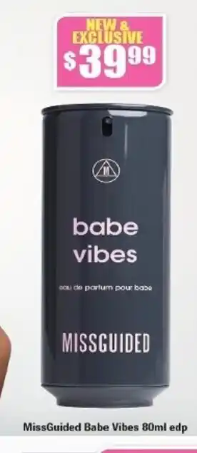 Chemist Warehouse MissGuided Babe Vibes 80ml edp offer