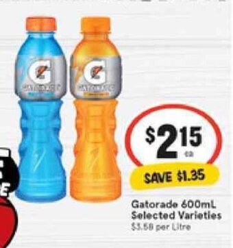 IGA Gatorade 600ml offer