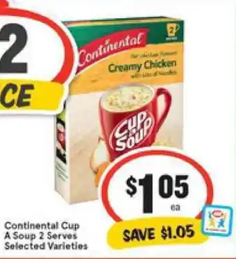 IGA Continental Cup A Soup 2 Serves offer
