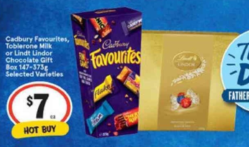 Cadbury Favourites, Toblerone Milk Or Lindt Lindor Chocolate Gift Box 