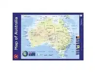 Officeworks Learning Can Be Fun Map of Australia Double Sided Wall Chart offer