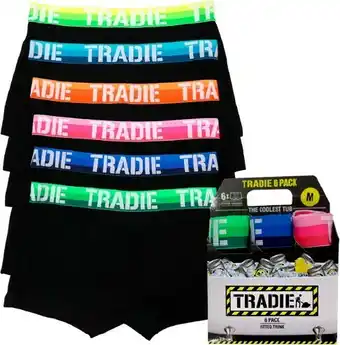 BIG W Tradie Mens 6-Pack Trunks Gift Set offer