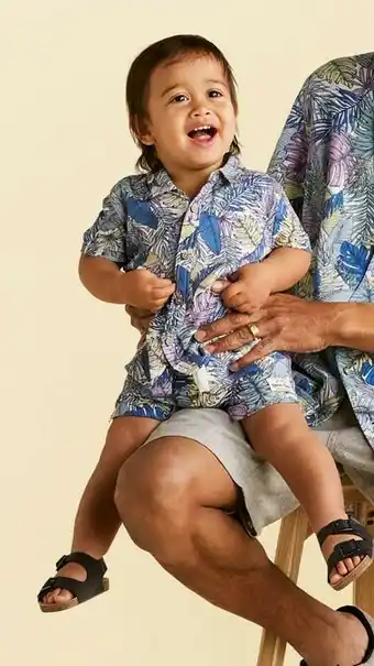 BIG W Dymples Mini Me Short Sleeve Shirt or Linen Blend Shorts offer