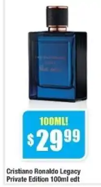 Chemist Warehouse Cristiano Ronaldo Legacy Private Edition 100ml edt offer