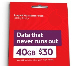 BIG W Vodafone $30 Starter Pack^ offer