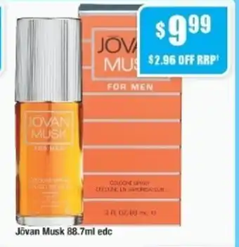 Chemist Warehouse Jõvan Musk 88.7ml edc offer