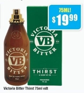 Chemist Warehouse Victoria Bitter Thirst 75ml edt offer