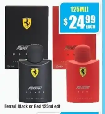 Chemist Warehouse Ferrari Black or Red 125ml edt offer