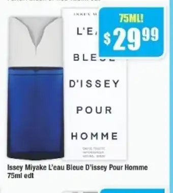 Chemist Warehouse Issey Miyake L'eau D' issey Pour Homme 75ml edt offer
