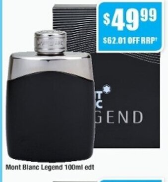 Chemist Warehouse Mont Blanc Legend 100ml edt offer