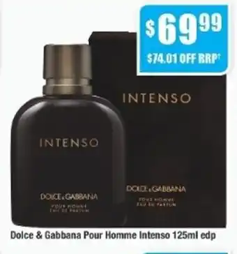 Chemist Warehouse Dolce & Gabbana Pour Homme Intenso 125ml edp offer