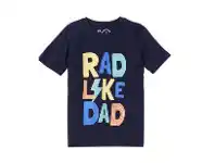BIG W K-D Kids Father’s Day Print Tees Sizes 1-7 - Navy offer
