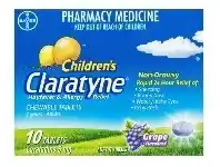 Vital Pharmacy Claratyne Children’s Allergy Relief Grape Flavoured Chewable Tablets 10 Pack offer