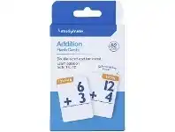 Officeworks Studymate Flashcards 52 Pack Addition offer
