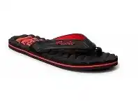 BIG W Mambo Wavey Cushion Thongs Sizes 7-13 - Black & Red offer