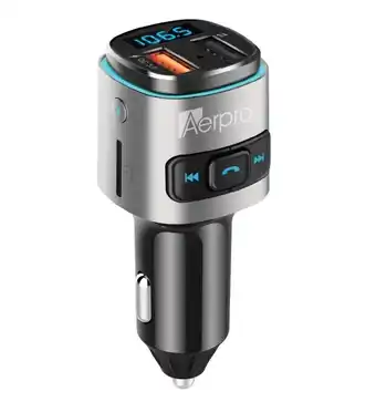 Autobarn Aerpro in car bluetooth hands free fm transmitter kit with usb fast charger offer
