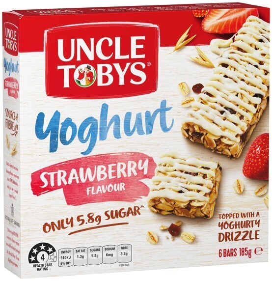 Uncle tobys muesli bars 6 pack selected varieties offer at IGA