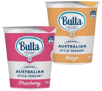IGA Bulla creamy australian style yoghurt 160g selected varieties offer