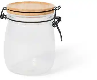 BIG W Utility Glass Jar with Bamboo Lid 700ml offer