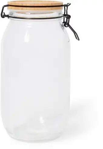 BIG W Utility Glass Jar with Bamboo Lid 2.2-Litre offer