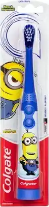 BIG W NEW Colgate Kids Minions Battery Powered Sonic Toothbrush with Extra Soft Bristles offer