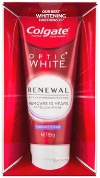 BIG W Colgate Optic White Renewal Vibrant Clean Teeth Whitening Toothpaste 85g offer