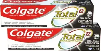 BIG W Colgate Total Charcoal Deep Clean Antibacterial Fluoride Toothpaste 115g offer
