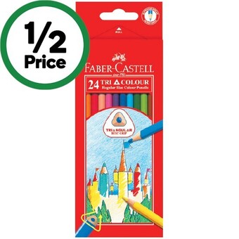 Faber-castell tri colour pencil pk 24