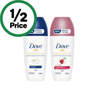 Woolworths Dove advanced roll on deodorant 50ml offer