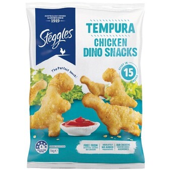 Woolworths Steggles chicken pops or dino snacks 1 kg offer