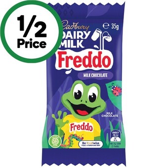 Woolworths Cadbury freddo or caramello koala 35g, chomp 30g or curly wurly 21.5g offer