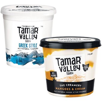 Woolworths Tamar valley greek or creamery yoghurt 700g-1 kg offer