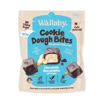 Wallaby keto cookie dough bites 130g – from the health food aisle