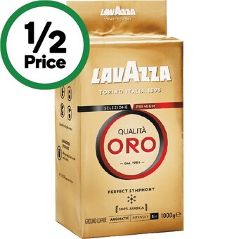 Woolworths Lavazza qualita oro coffee beans or ground 1 kg offer