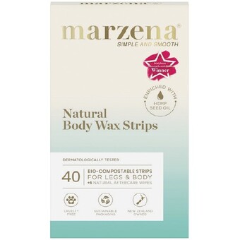 Woolworths Marzena natural body wax strips pk 40 offer