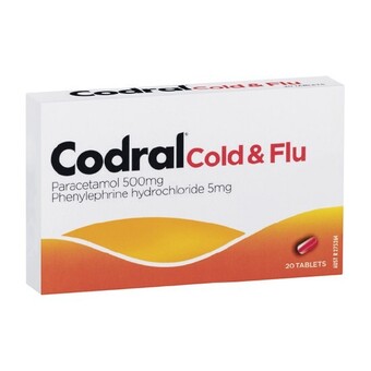 Woolworths Codral cold & flu decongestant tablets pk 20~ offer