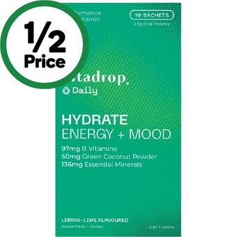 Woolworths Vitadrop daily or nightly sachets pk 10* offer