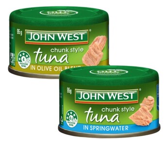 Coles John west tuna tempters 95g offer