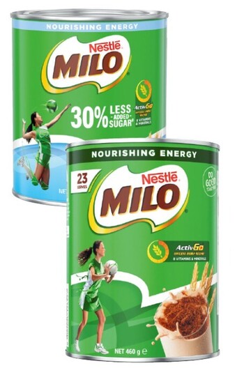 Coles Nestlé milo 395g-460g offer