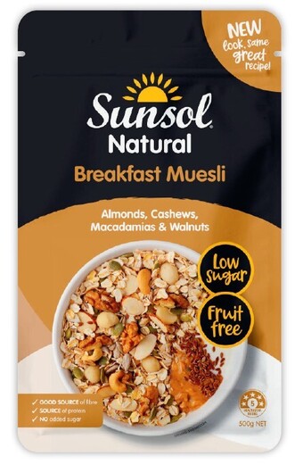 Coles Sunsol muesli 500g offer