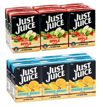 Coles Just juice fruit drink tetra 6x250ml offer