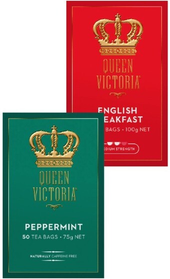 Coles Queen victoria tea bags 40 pack-50 pack offer