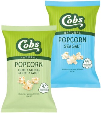 Coles Cobs popcorn 80g-120g offer