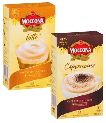 Coles Moccona cafe classics coffee sachets 10 pack offer