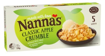 Coles Nanna's crumble 550g or apple pies 450g-600g offer