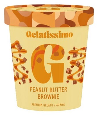 Gelatissimo gelato tub 473ml