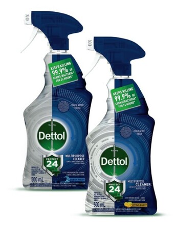 Coles Dettol 24hr protect spray 500ml offer
